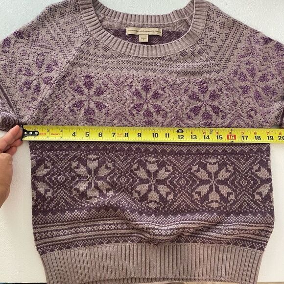 Vintage America Jeans Fair Isle Knit Sweater | Short Sleeve | Size S | Retro Y2K - Picture 4 of 5